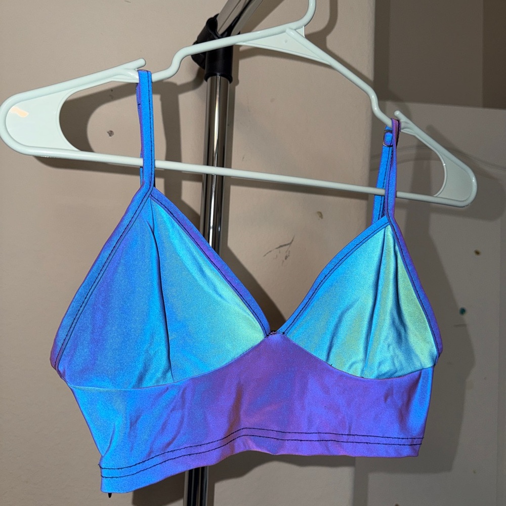 Iridescent Blue and Purple Bralette